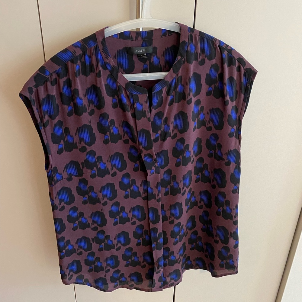 J Crew flowy cap sleeve top (size 4)